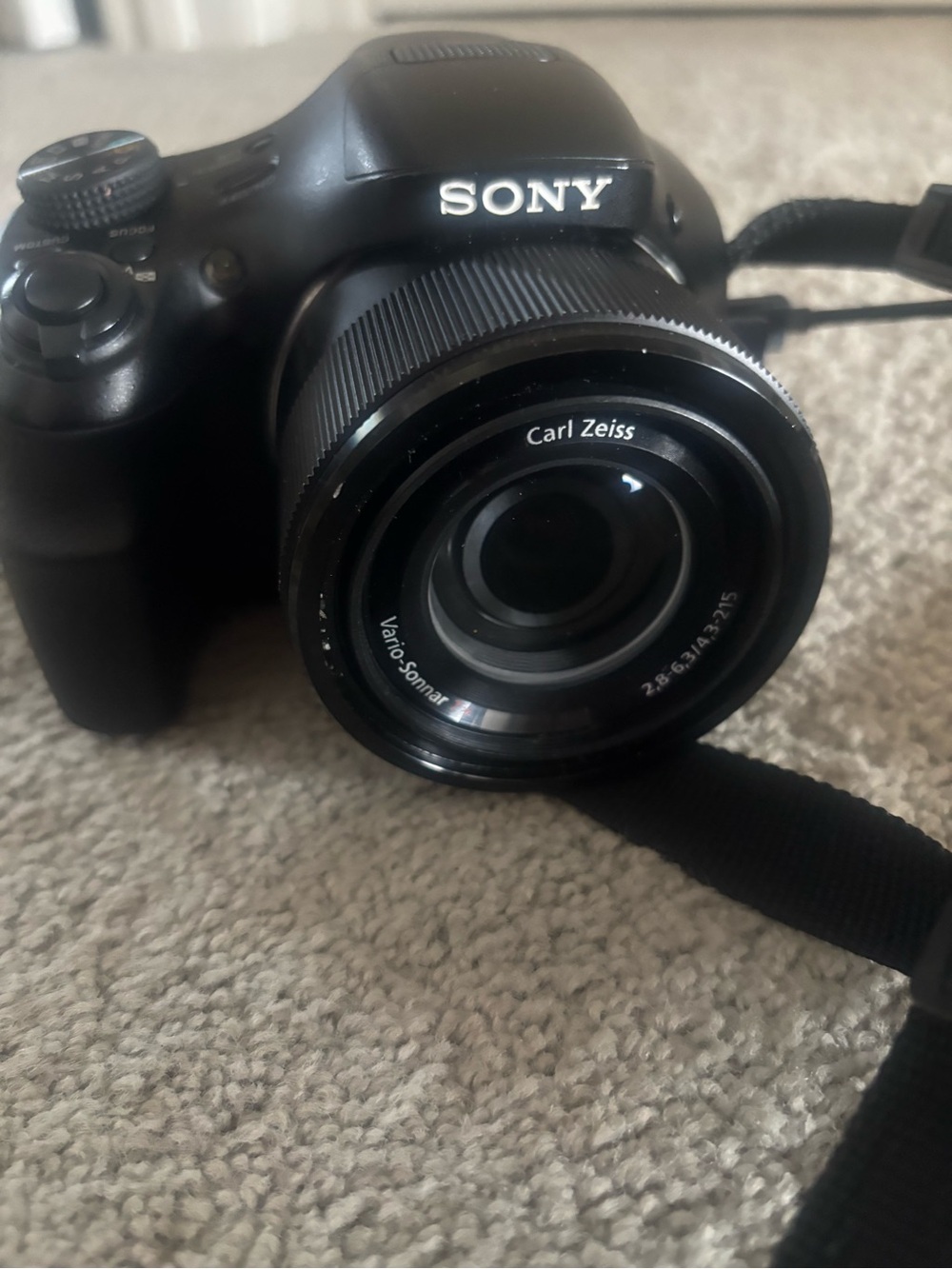 Sony Black Digital Camera with Carl Zeiss Lens